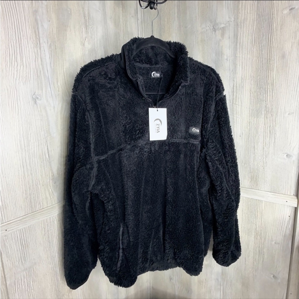 ZYIA Active Teddy Sherpa 1/4 Zip Pullover